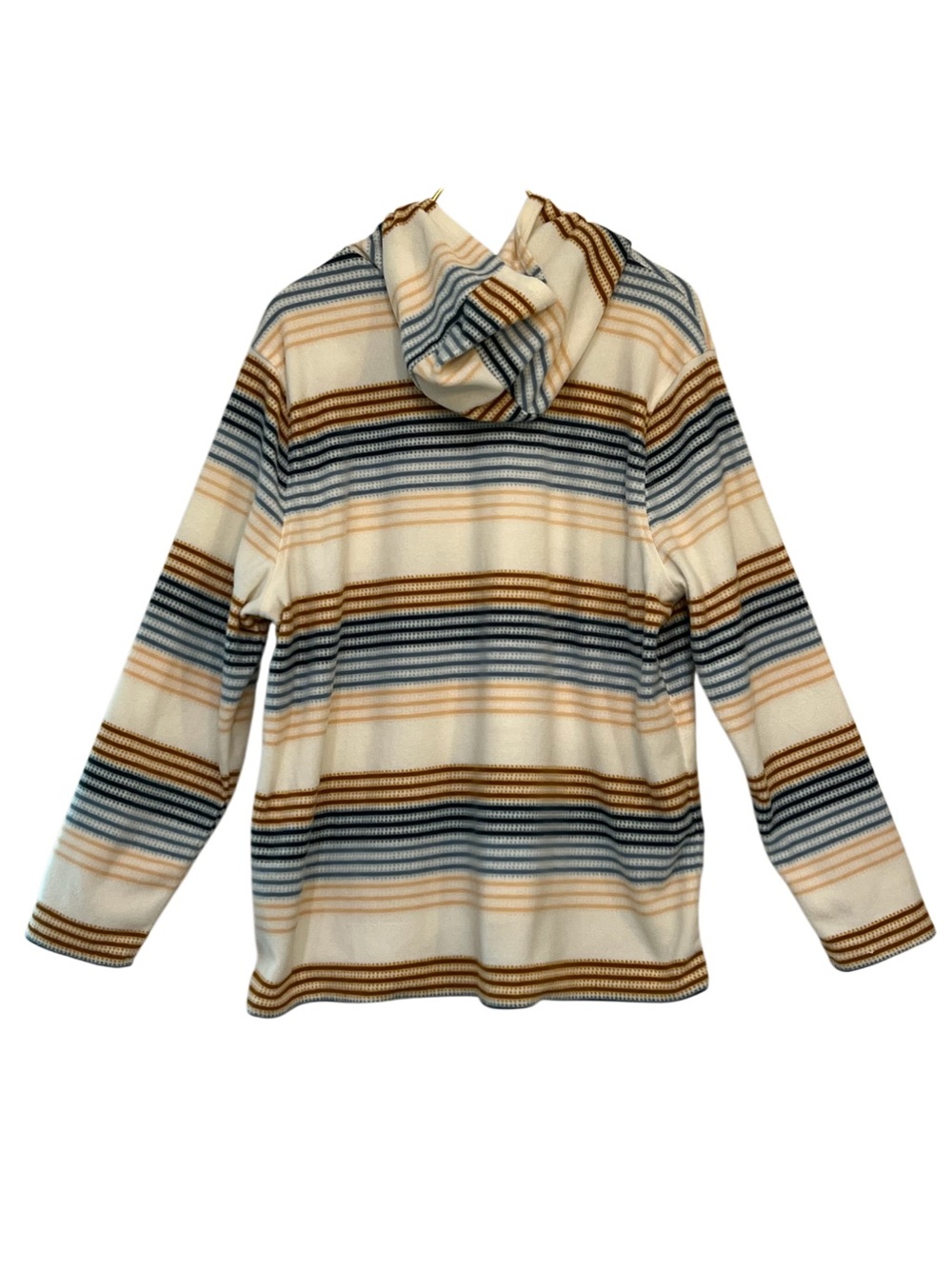 O’Neill Striped Fleece Hoodie Half Zip Pullover Pockets XXL - Picture 3 of 7